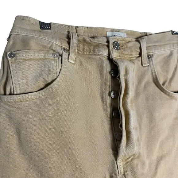 Citizens Of Humanity Tan Straight Leg Jeans - Picture 8 of 16